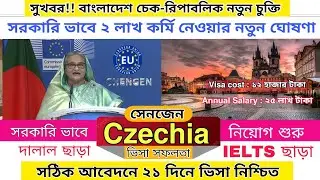 দালাল ছাড়া মাত্র ২১ দিনে ইউরোপীয় সেনজেন ভিসা সফলতা | Czech Republic work permit visa 2024