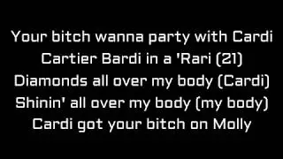 Cardi B - Bartier Cardi feat. 21 Savage (lyrics)