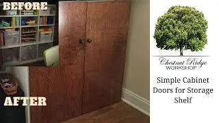 How To Make Simple Cabinet Doors For A Cube Storage Shelf