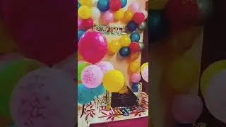 Just 100 rs to make a balloon decoration ideas #Shorts