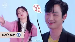 Ahn Hyoseop looks at Kim Sejeong when she creates a set of 3 gifs. 💕 | A Business Proposal (사내맞선)