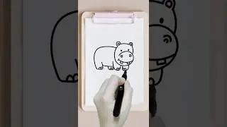 HOW TO DRAW A HIPPOPOTAMUS