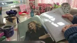 ASMR relaxing page flip - Vogue magazine and mail order catalogs. Soft spoken commentary.