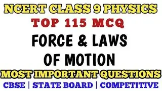 Best MCQ Class 9 Force & Laws of Motion || Class 9 Physics // Class 9 Force MCQ 