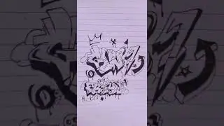 Draw Grafiti style Freya JKT48 #drawing #draw #shorts #short