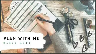 Witchy PLAN WITH ME | March 2021 Bullet Journal set up in Tsuki B5 Bujo 