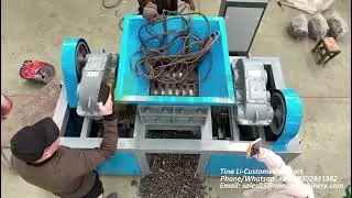CR1600 double shaft shredder from VANER MACHINERY