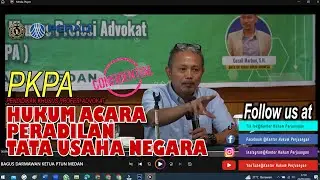 BAGUS DARMAWAN KETUA PTUN MEDAN MATERI HUKUM ACARA PERADILAN TATA USAHA NEGARA