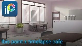 Nggambar Cafe di Ibis paint x