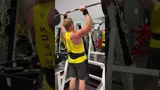 Shoulder Press 185 x3 - Better than last time - God gets the Glory - #shoulderworkout #press #strong