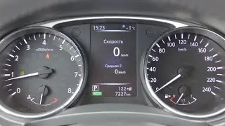 Разгон до 100 км Nissan X Trail 2.5L 171HP 4WD 2014