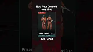New Rust Console Item Shop! Skins have 2 weeks left! #rustclips #rustskins #rustconsole #rustgames