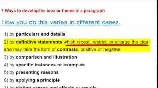 How to write Paragraphs - 7 ways - An Introduction