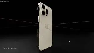 Apple iPhone 14 Pro in Gold color 3d model