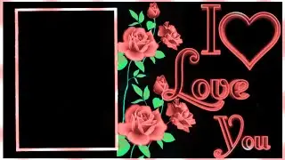 Love template video | black screen avee player template video | heart background effect #template