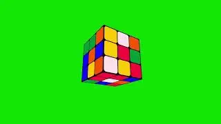 Rubix Cube Green Screen