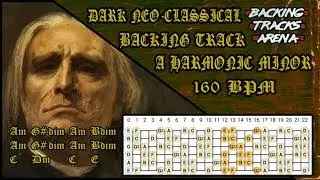 Dark Neo-Classical Metal - Backing Track | A Harmonic Minor - 160 BPM
