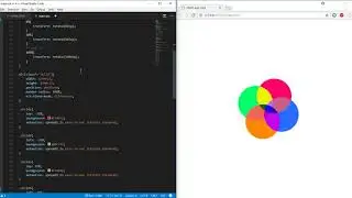 Rotating Circle animation using CSS3 ( using css mix-blend-mode, No JS)