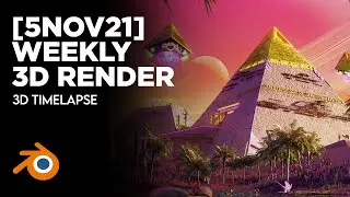 [21] Trigyptians - Blender 3D Modeling Timelapse