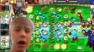 Выживание На Крыше и БЕСКОНЕЧНОЕ Выживание!!! Атака ГАРГАНТЮА!! Plants vs zombies#18