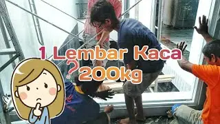 Pasang kaca setebal 10mm #tukangbangunan