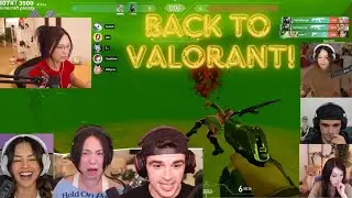 Quarterjade & Valkyrae's Back on Valorant! Goin Crazy with Sova ft Tinakitten Clutch Genes! Foolish