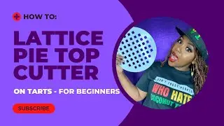 How to: Use a Lattice Pie Cutter on Tarts | CaribCultura