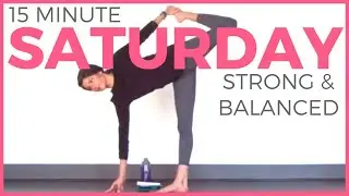 Saturday (7 Day Yoga Challenge) Strong & Balanced Power Yoga Routine | Sarah Beth Yoga