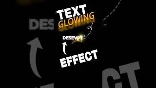 Glowing Text Animation Effect #shorts #shortsvideo #tutorial