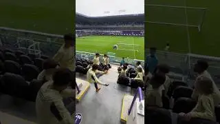 The farthest crossbar challenge 😱 #RSCA #Football #crossbarchallenge