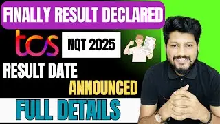Finally TCS NQT Results 2025 Dates Announced | TCS NQT Result Update | Cutoff | Dates Out |