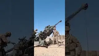 Soldiers conduct a live-fire training exercise with the M777 towed 155mm howitzers