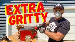 SANDING DOWN A SNOWBLOWER FOR BEGINNERS (Prepping For Paint)