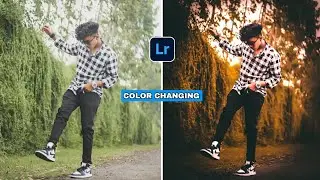 Lightroom Moody red tone photo editing tutorial | lightroom background colour change