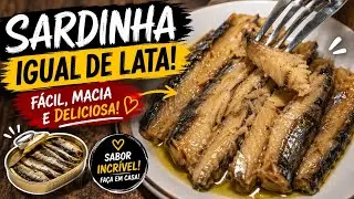 Como Fazer Sardinhas Iguais as de lata. Rica em ômega3 e cálcio, não a deixe fora de sua dieta