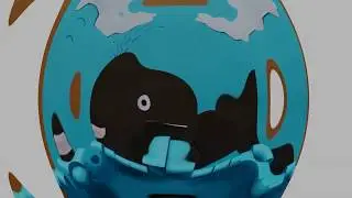 Аппликация "Кит"