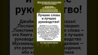 Лучшее слова и лучшее руководство!