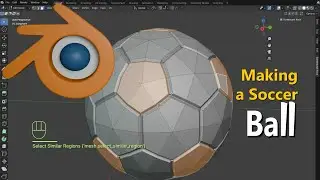How to make a soccer ball out of Ico Sphere in Blender