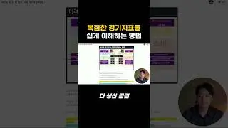 복잡한 경기지표들 쉽게 이해하는 방법  #주식공부 #주식강의 #주식기초 #투자 #주식초보