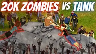 20,000 Zombies VS Tank in Project Zomboid