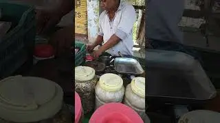 uncle ji selling jhalmuri challenge video #streetfood #panipuri #tractor #mehndi #panipurichallenge