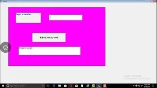 Program for Find odd even and number  in visual basic
