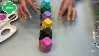 Making Egg Carton Centipedes!