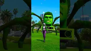 GTA V SHE-HULK SAVING CHOO CHOO-HULK 😍 | 