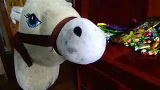 toy Freak playing with candy