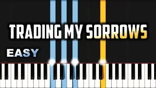 Trading My Sorrows | EASY PIANO TUTORIAL BY Extreme Midi