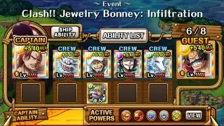 ☆13 Clash Jewelry Bonney: Infiltration 60 Stamina - Roger & Shanks Crew