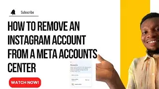 How to remove an Instagram account from Meta or Facebook accounts center