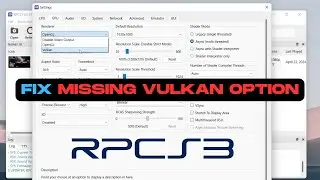 Fix No VULKAN Option in RPCS3 (Fastest Guide)