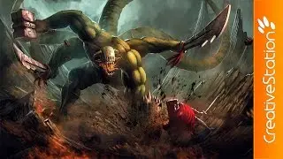 Dragon Berserker - Speed Painting (#Photoshop) | CreativeStation